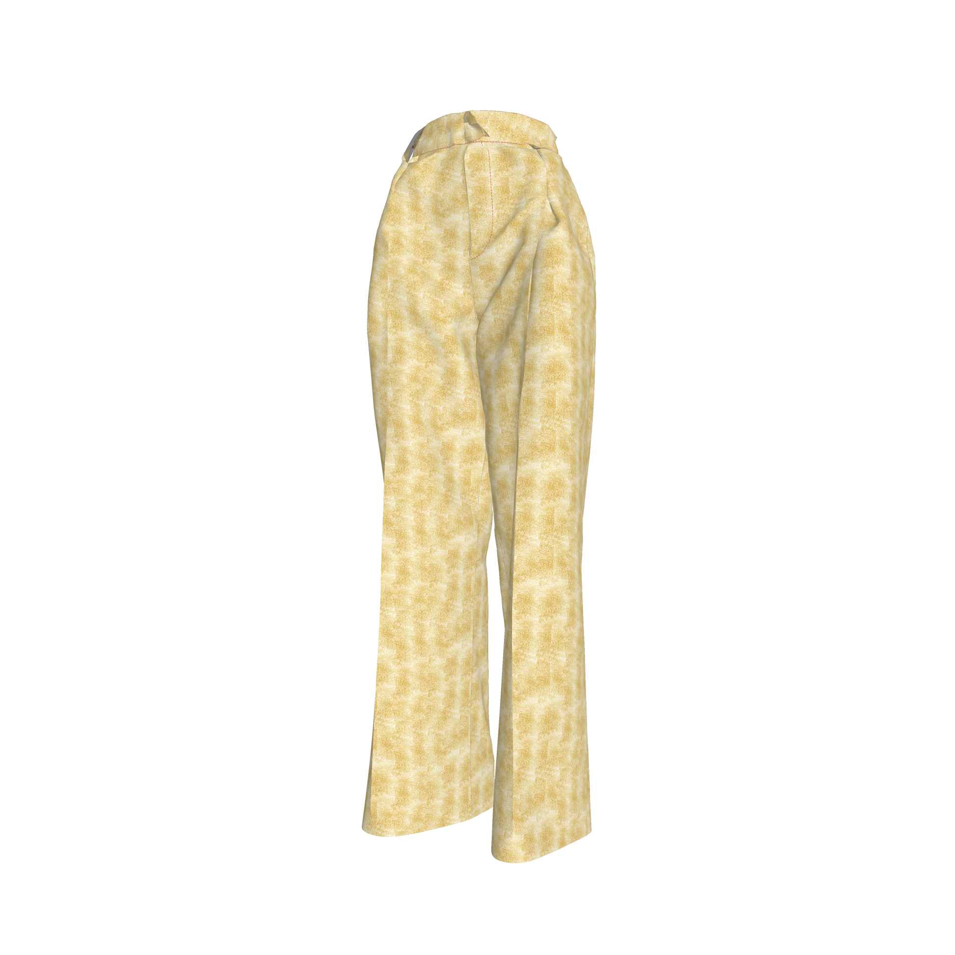 Abrazos Gold Pleated woman pants