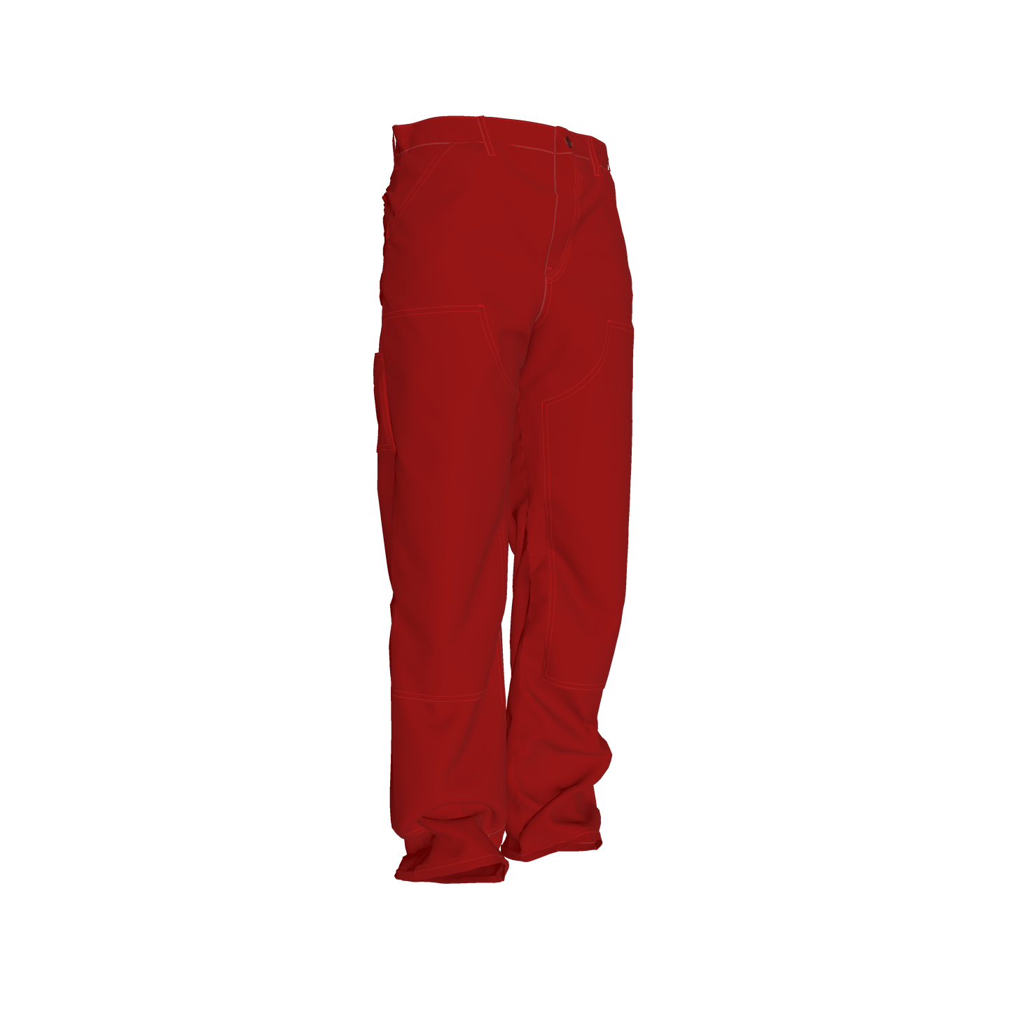 abrazos red carpenter pants