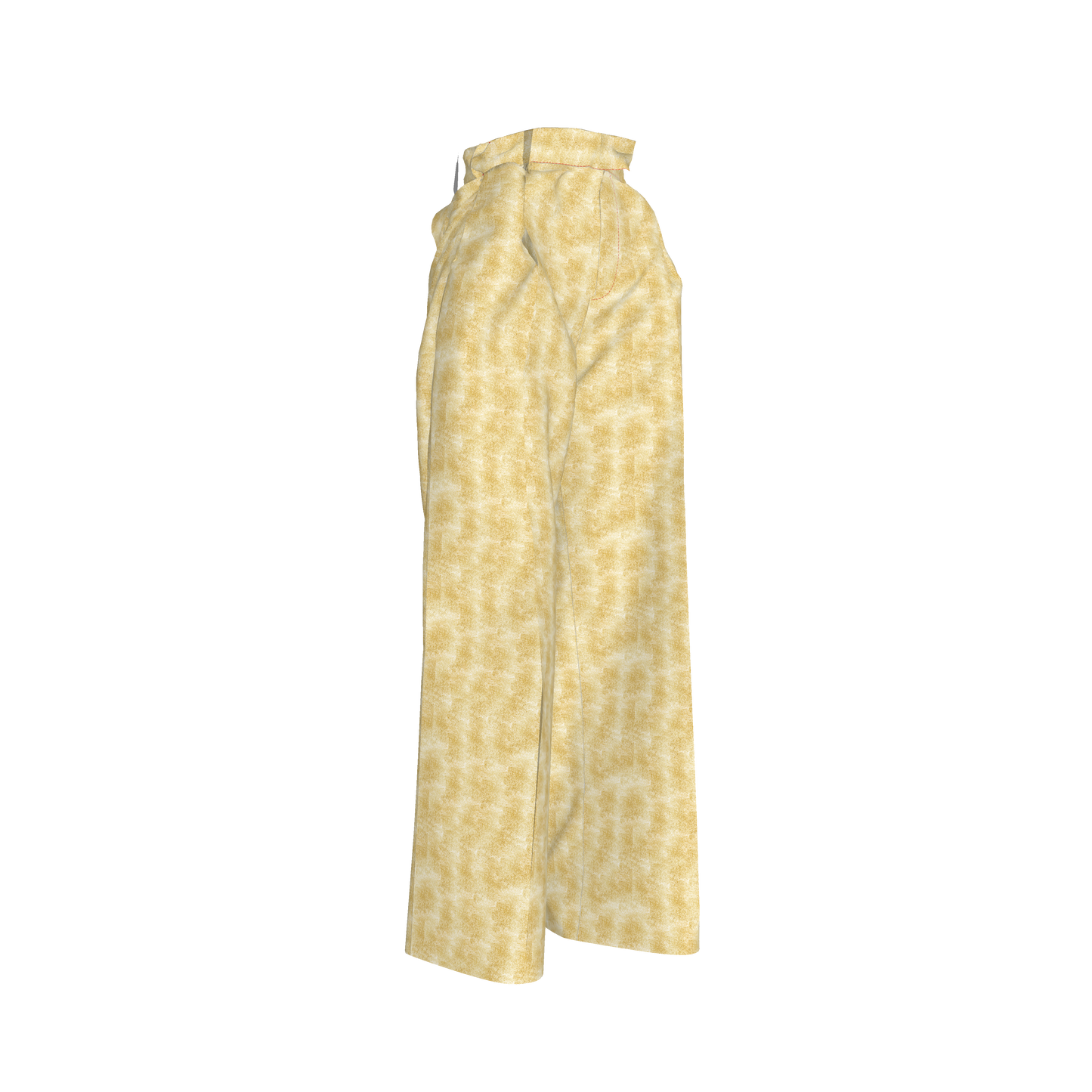 Abrazos Gold Pleated woman pants