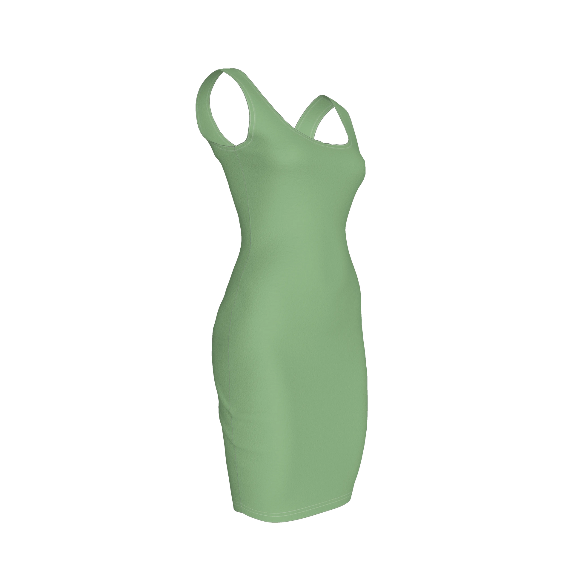 Body Con Tank Dress in Cotton-Spandex Lightweight Jersey
