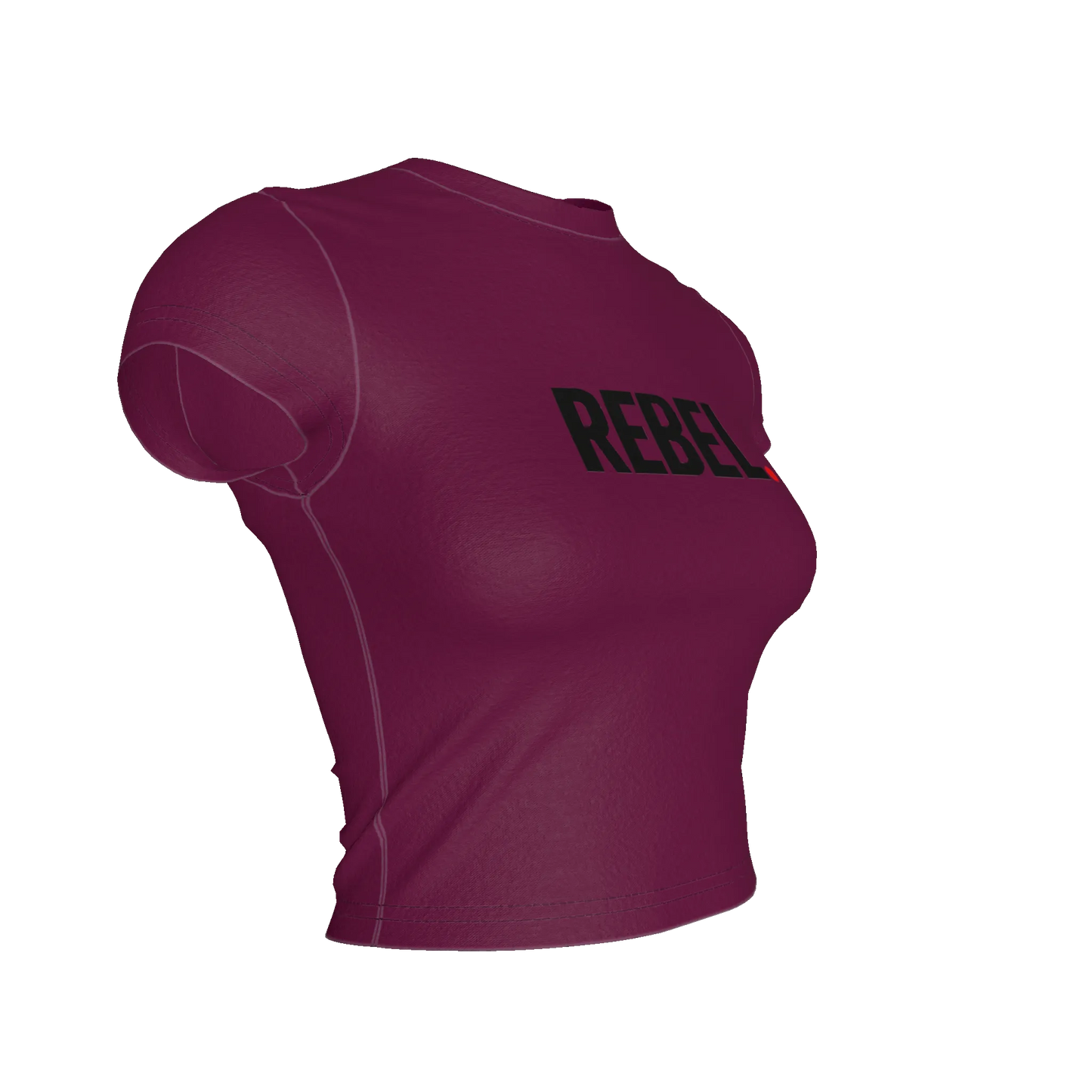 Cropped Baby T-shirt in Lightweight Stretch Cotton Jersey