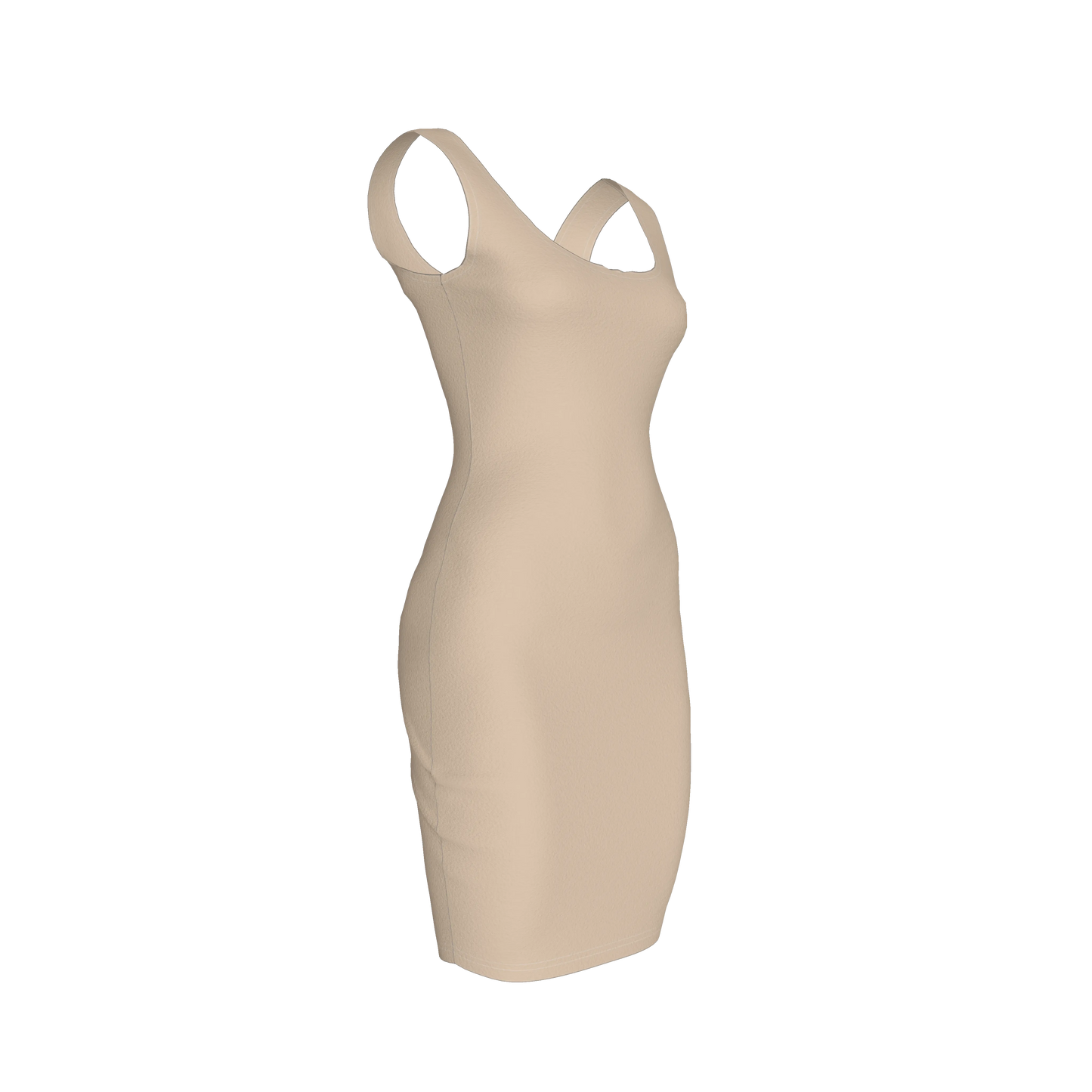 Body Con Tank Dress in Cotton-Spandex Lightweight Jersey