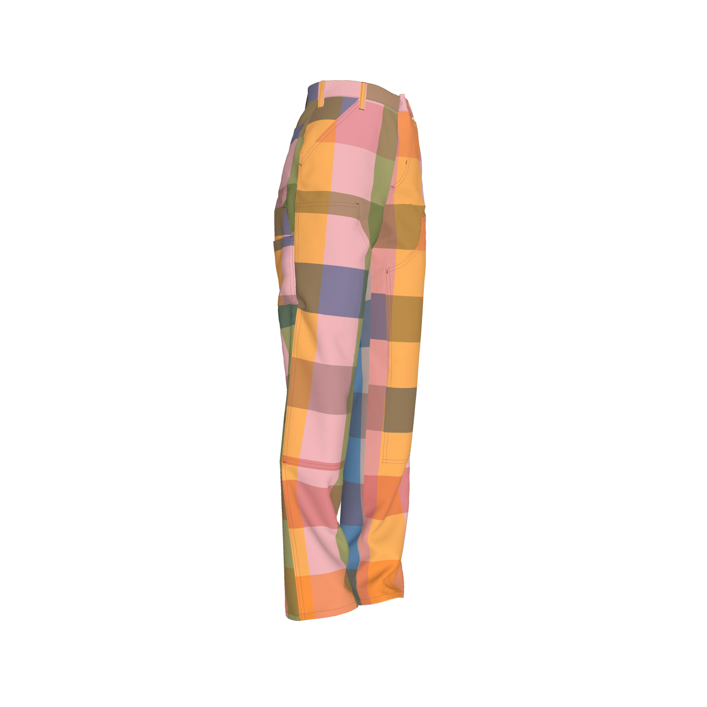 Mua Women's Signature Gingham Carpenter Pant