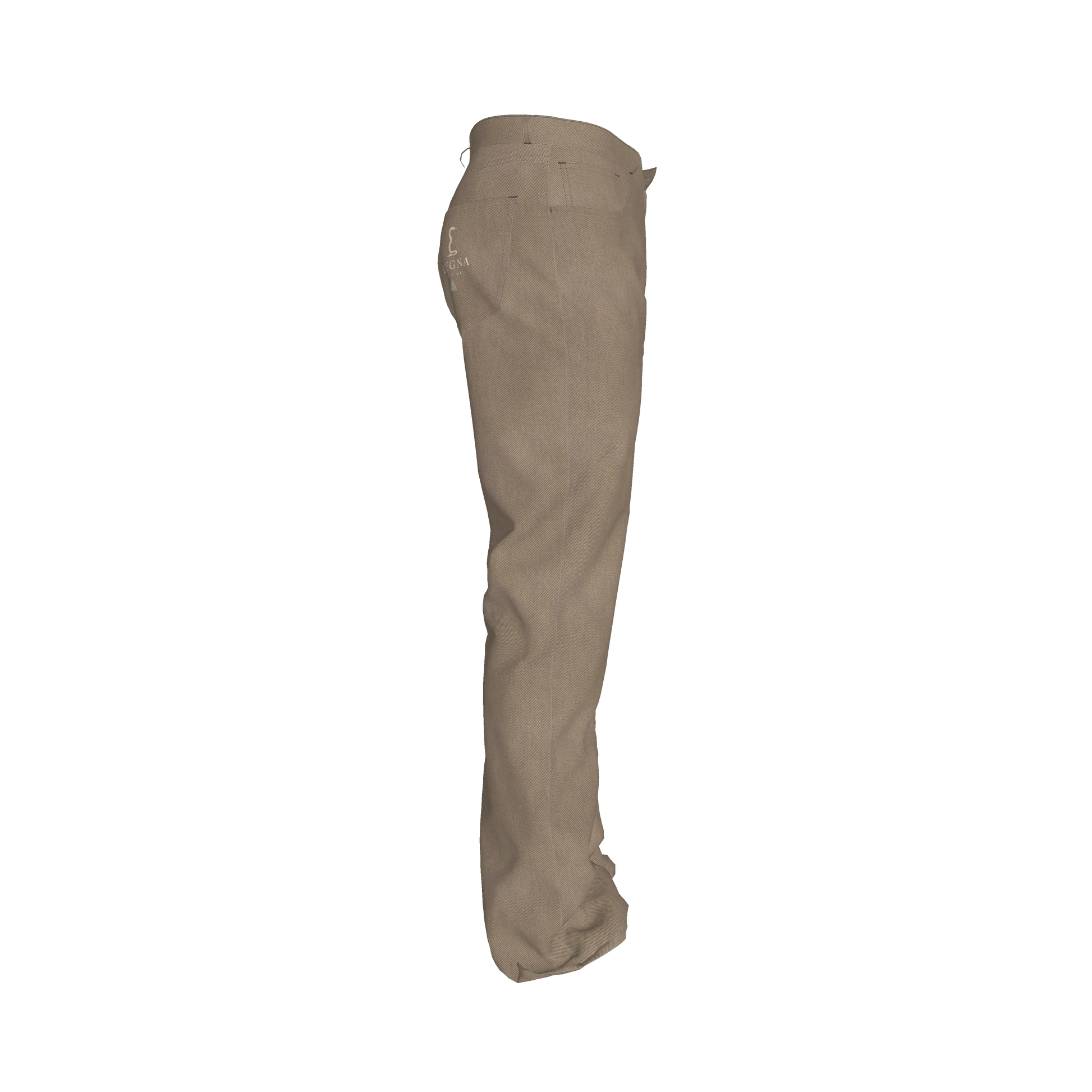 L'EGNA RISING (KHAKI) FLARE JEANS