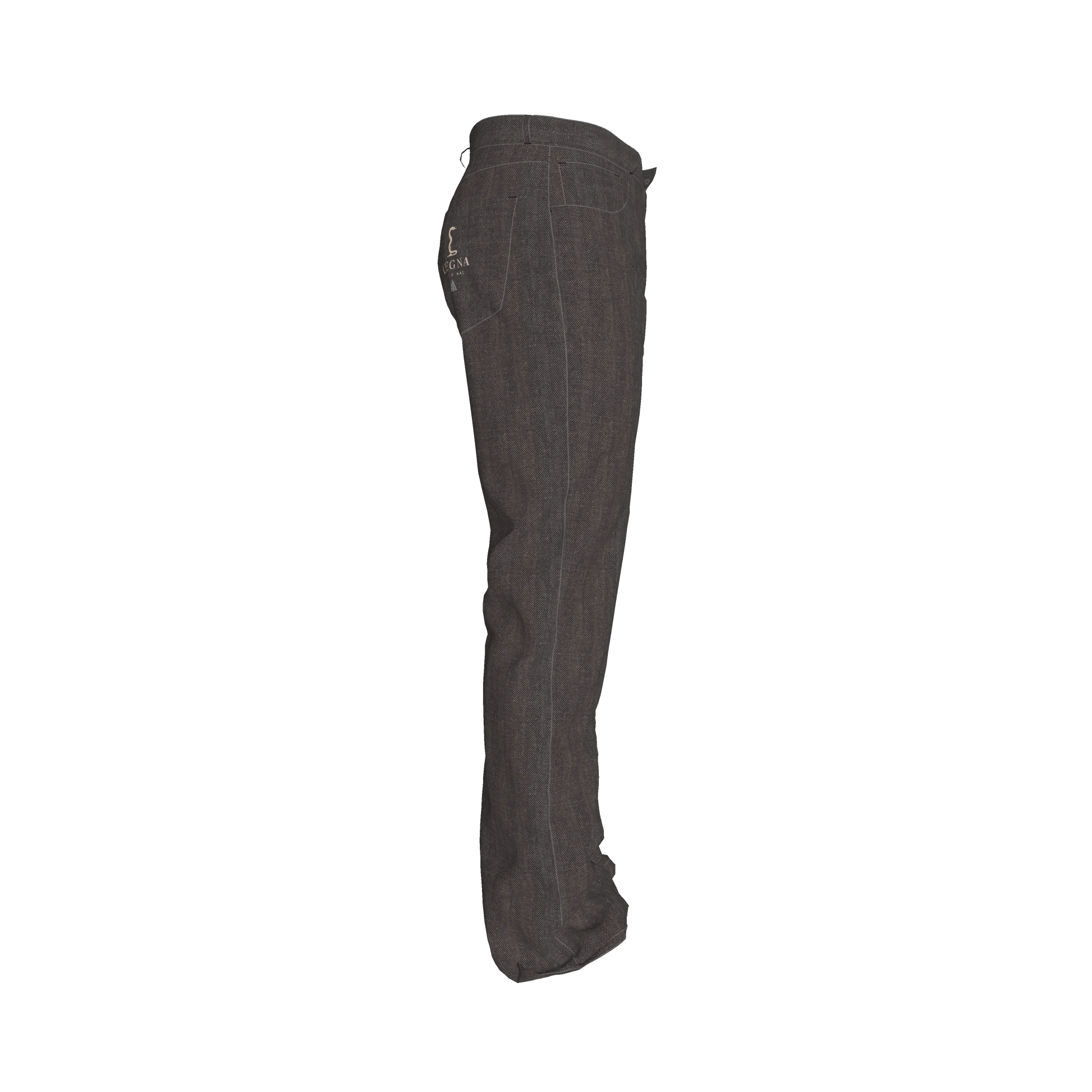 L'EGNA RISING (DARK GRAY) FLARE JEANS
