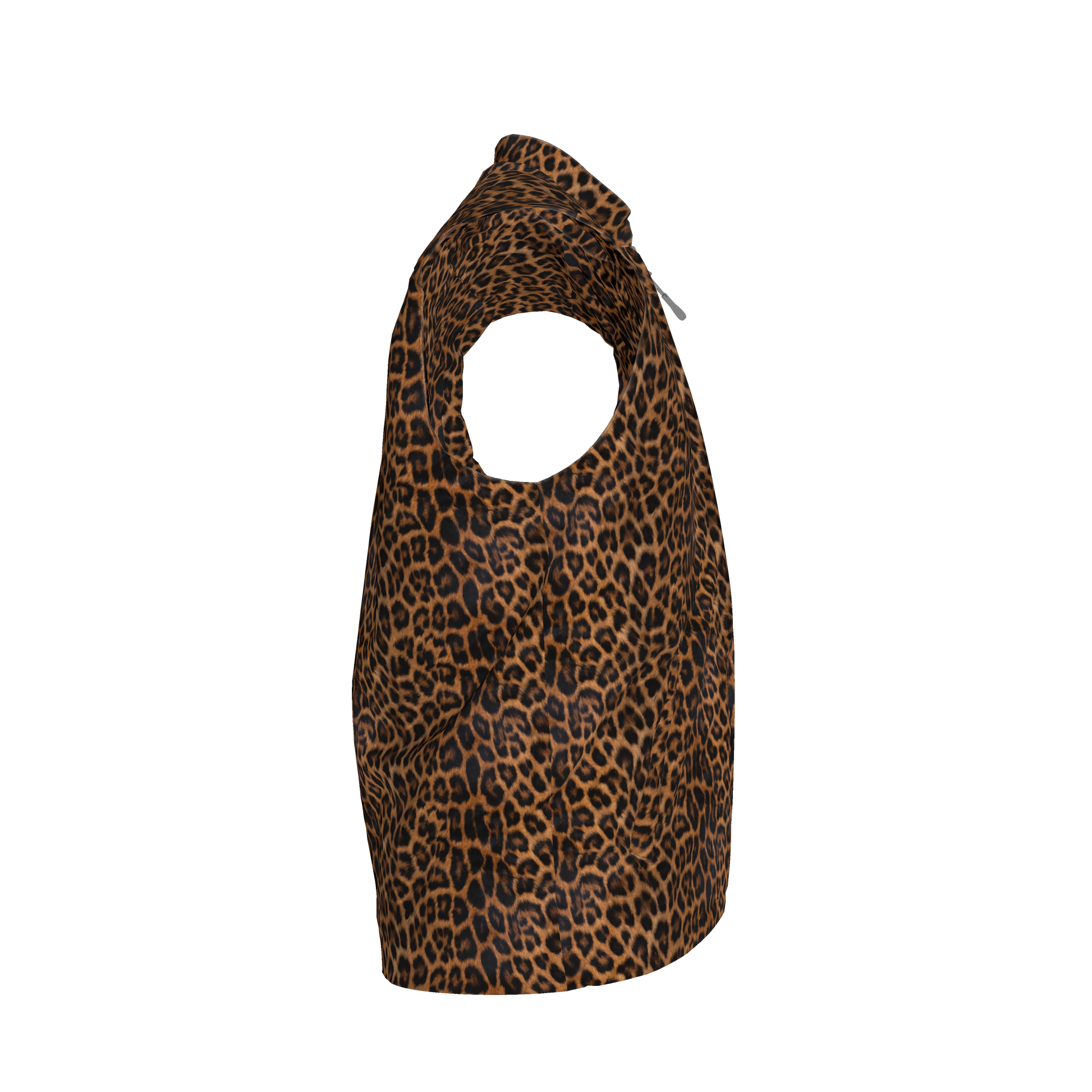 L'EGNA RISING (LEOPARD) VEST – Heavy Stretch Cotton Twill Gilet