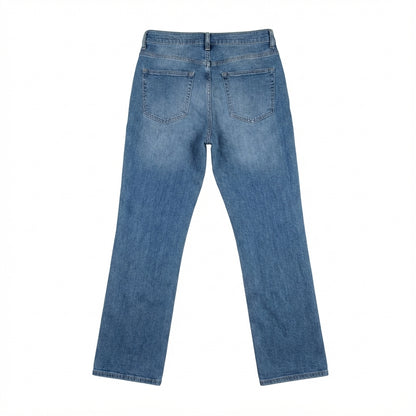 Jeans N2 - Straight Leg Jeans in Midweight Stretch Cotton-Tencel Twill