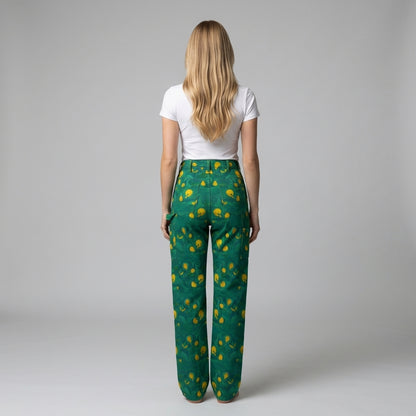 Carpenter Pants Yellow Flowers