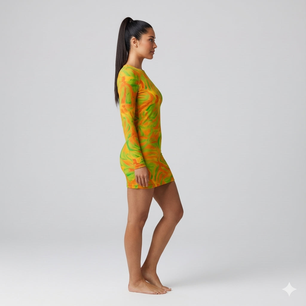 Fruity Noodles Mini Dress