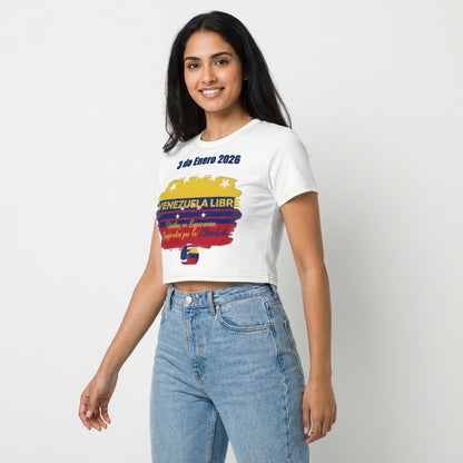 Cropped T-shirt Regular Fit – Venezuela Libre Edition