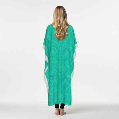Caftan Cotton Poplin – Teal Noodles 