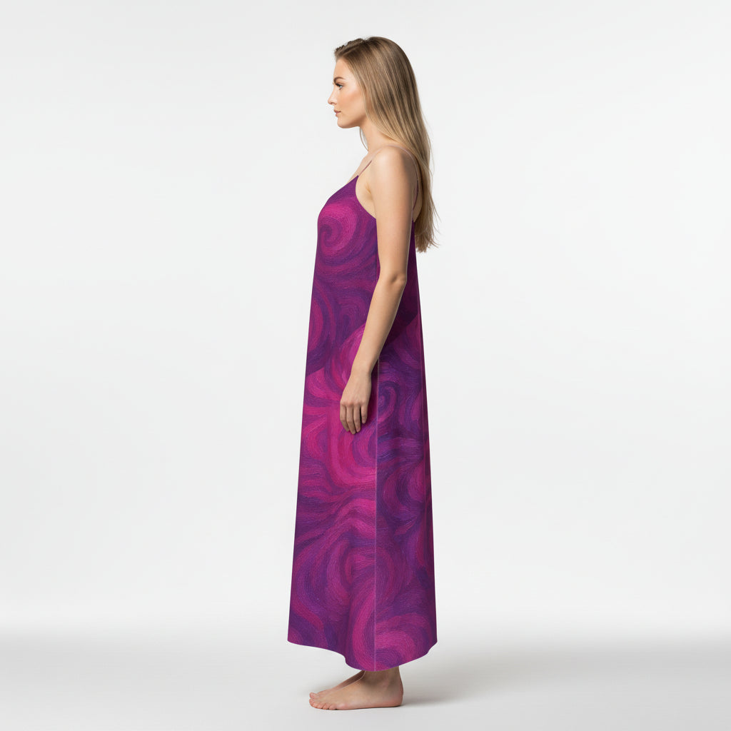 Slip Dress (non Bias) Purple Storm