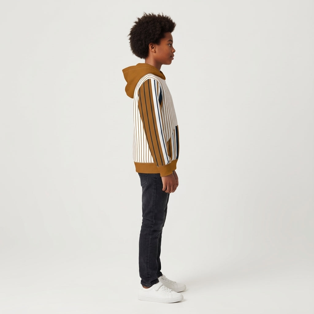 Striped Midweight Hoodie