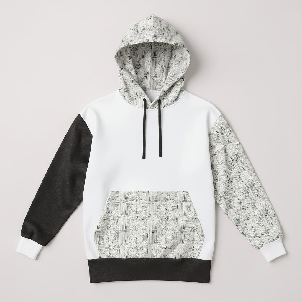 Half Raglan Sweatshirt Hoodie