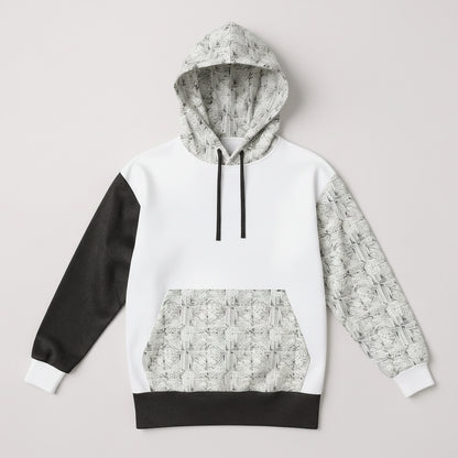 Half Raglan Sweatshirt Hoodie