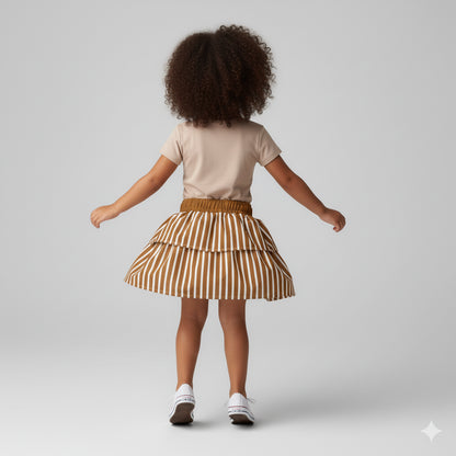 Smocked Ruffle Skirt 