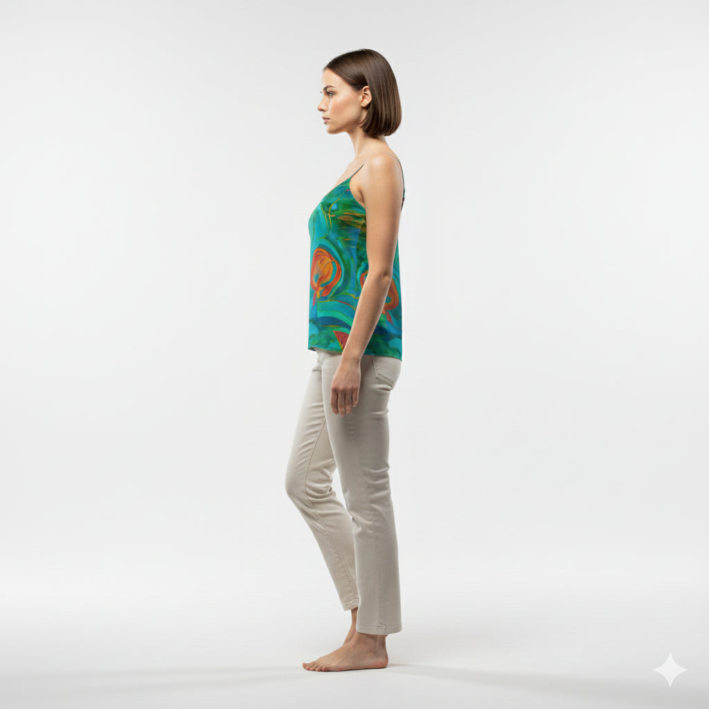 Camisole Water Lilies – Organic Cotton Voile