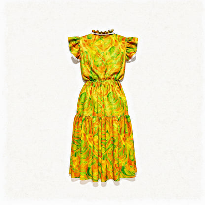 Ruffle Sleeve Dress Fruity Noodles