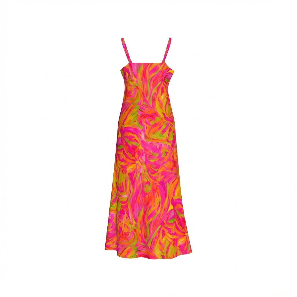 Bias Slip Dress Pink Noodles