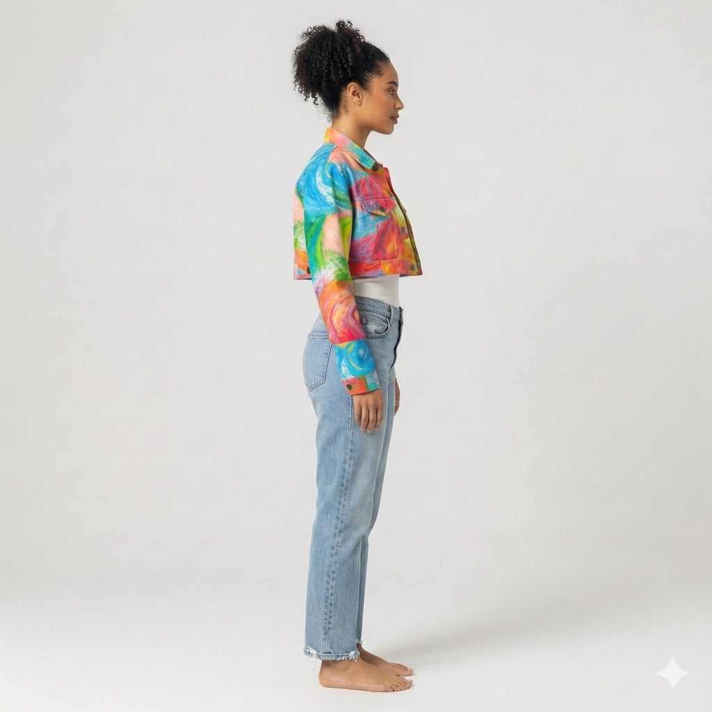 Cropped Jean Cotton Jacket Multiverse