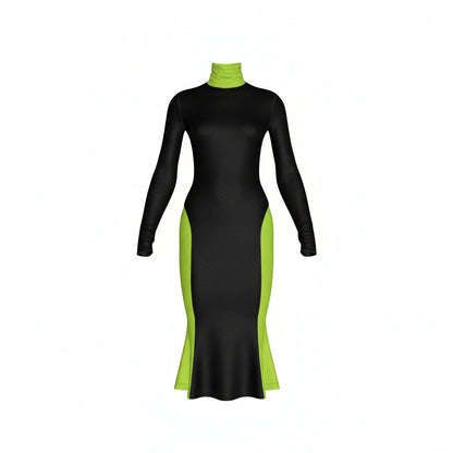 Electric Noir Cutout Dress