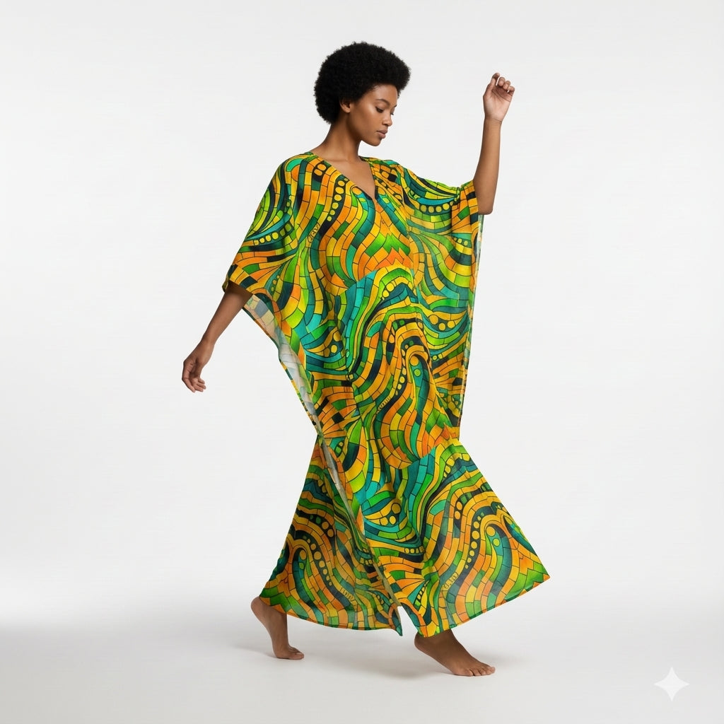 Caftan Mosaic 11 – Lightweight Organic Cotton Voile