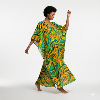 Caftan Mosaic 11 – Lightweight Organic Cotton Voile