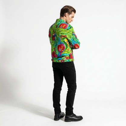 Demin Jacket Pink Water Lilies Jean Jacket