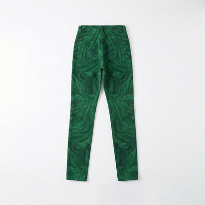 Skinny Jeans Dark Green Noodles