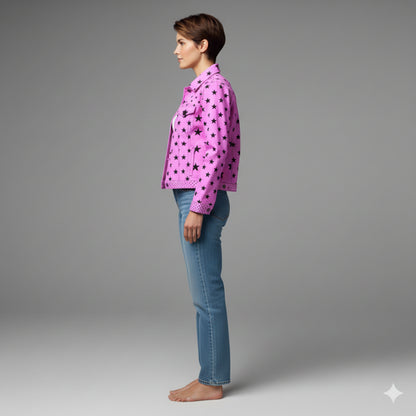 Starlit Heavy Stretch Cotton Jean Jacket