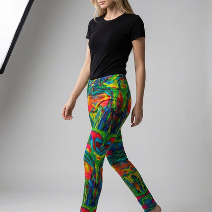 Skinny Jeans Green Jungle