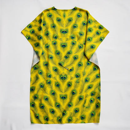 Caftan Yellow Peacock Feathers
