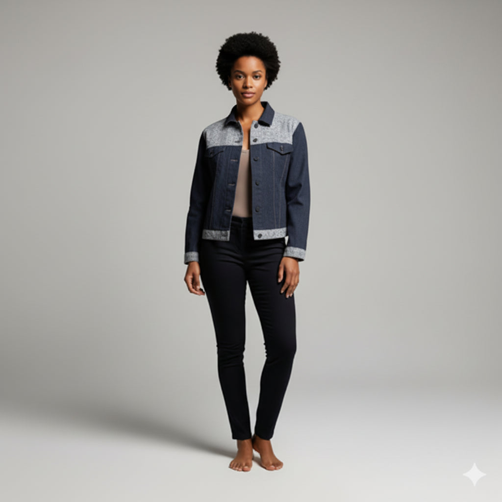 Jean Jacket in Heavy Stretch Cotton Twill