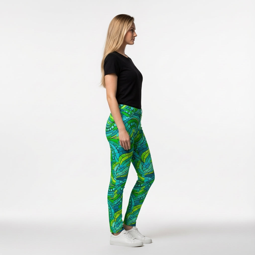 Skinny Jeans Mosaic 1 – Slim Jeans in Heavyweight Stretch Cotton Denim