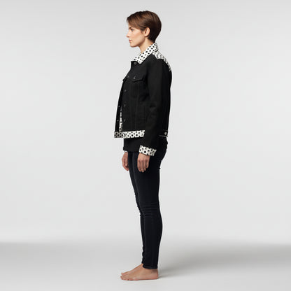 The Signature Contrast Jean Jacket in Heavy Stretch Cotton Twill