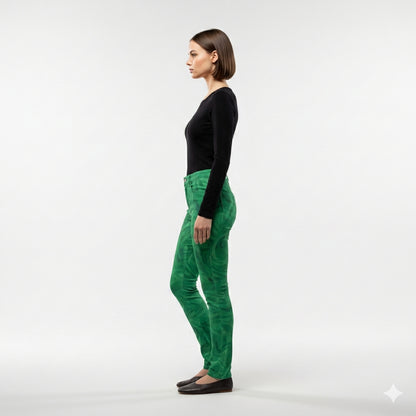 Skinny Jeans Dark Green Noodles