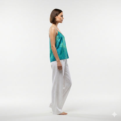 Camisole Turquoise Watercolors