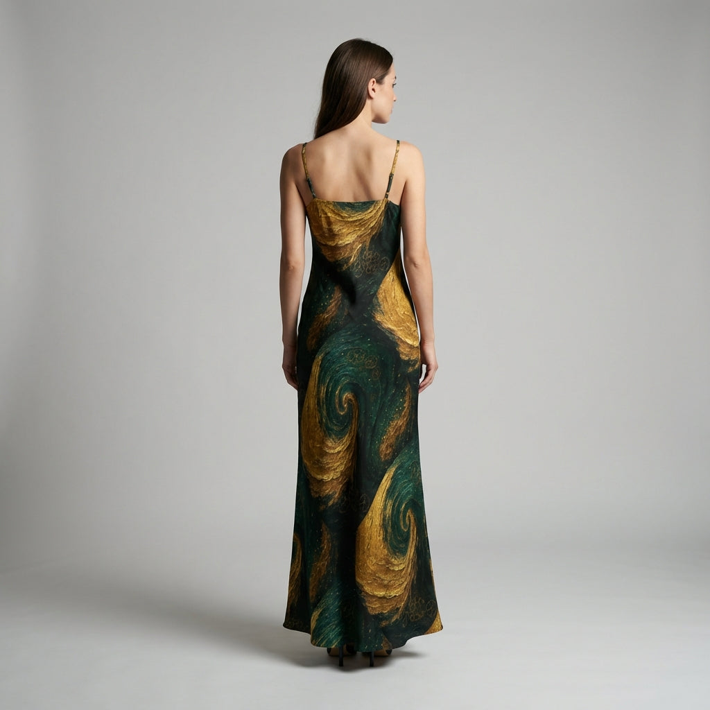 Bias Slip Dress Golden Time
