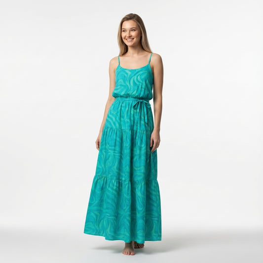 Maxi Dress Turquoise Noodles