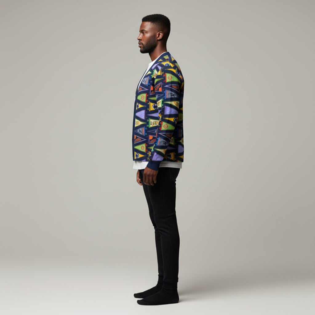 College Flag Cardigan