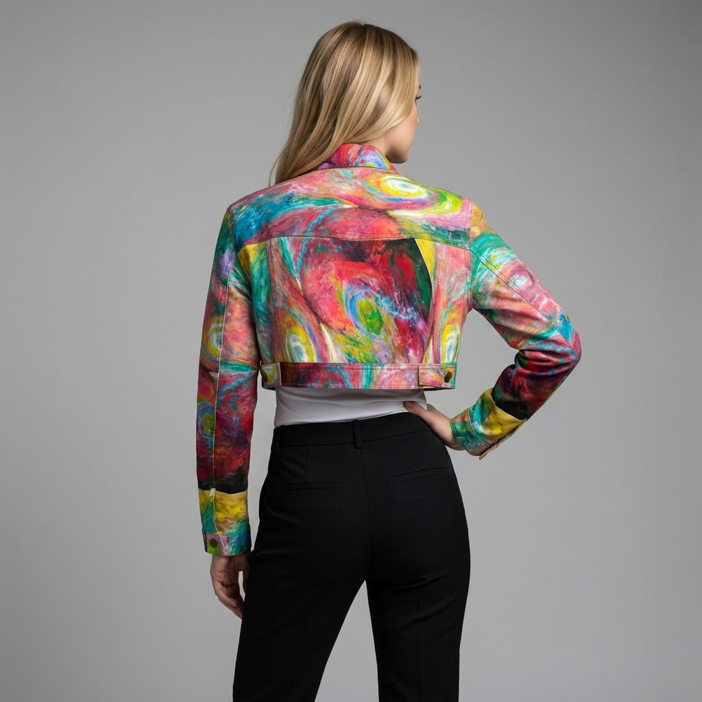 Cropped Jean Cotton Jacket Multiverse