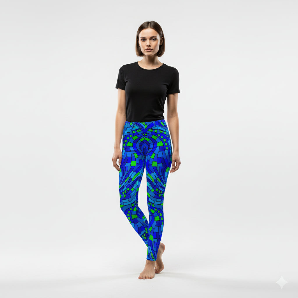 Slim Jeans – Abstract Line Art Print