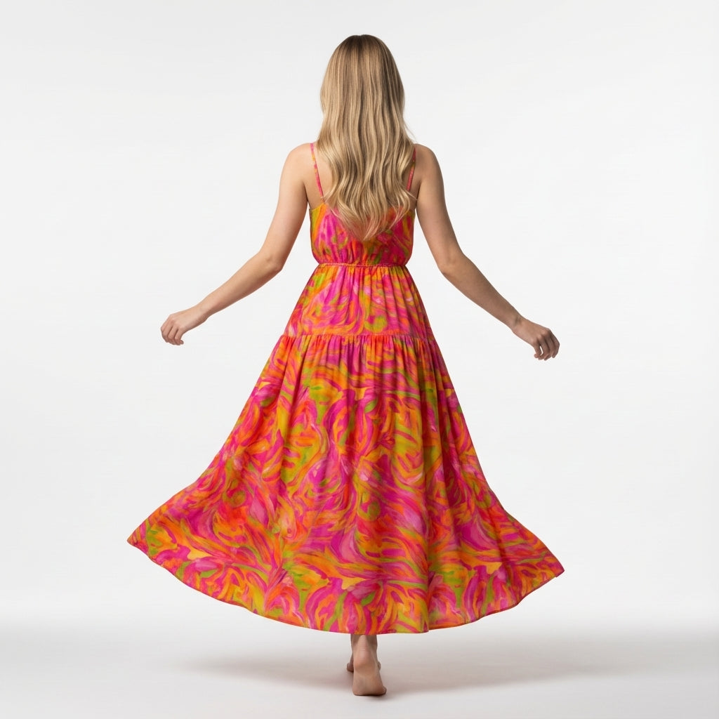 Maxi Dress - Pink Noodles 