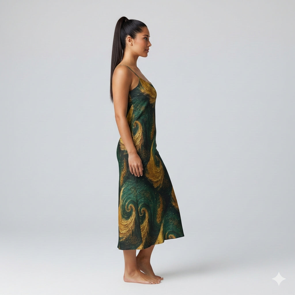 Bias Slip Dress Golden Time
