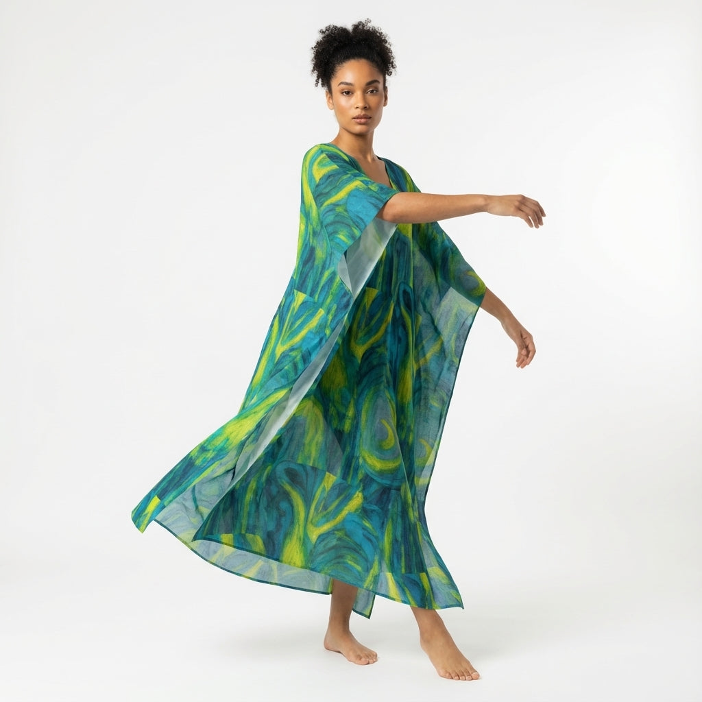Caftan Blue Jungle