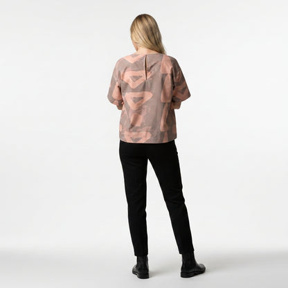 Feeder Woven Tee Peach Adobe
