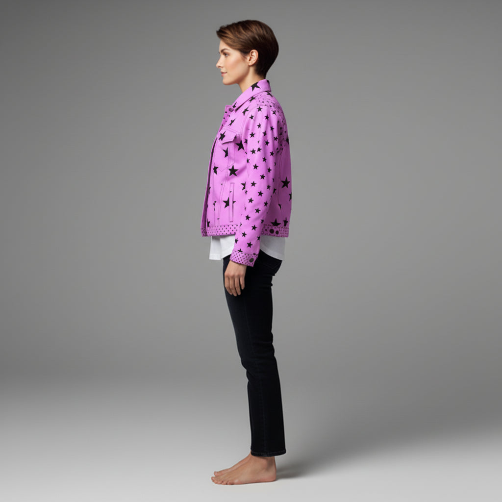 Starlit Heavy Stretch Cotton Jean Jacket