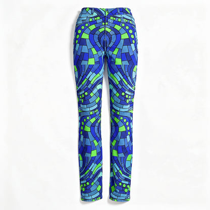 Slim Jeans – Abstract Line Art Print