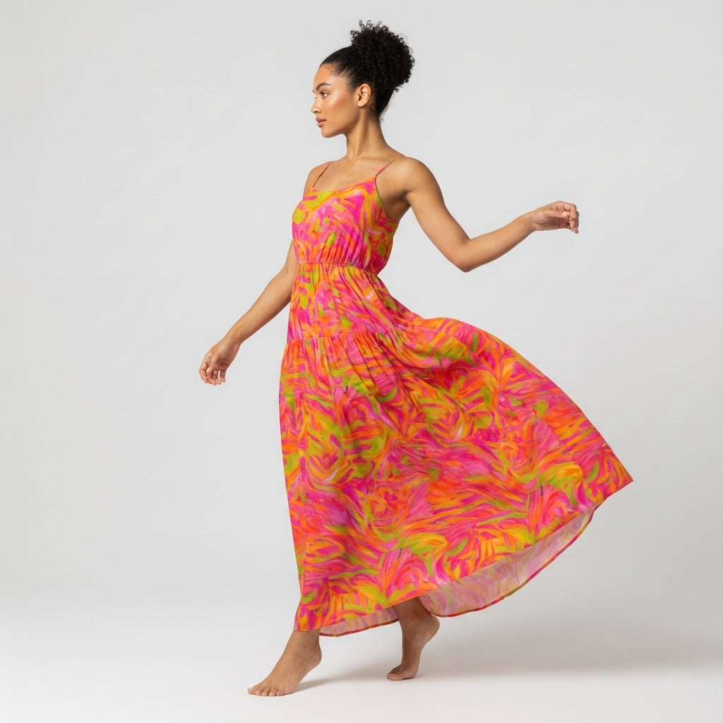 Maxi Dress - Pink Noodles 