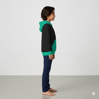 black & blue Pullover Hoodie – Cotton Fleece